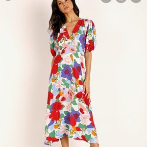 NWT Faithfull Vittoria midi floral dress floral